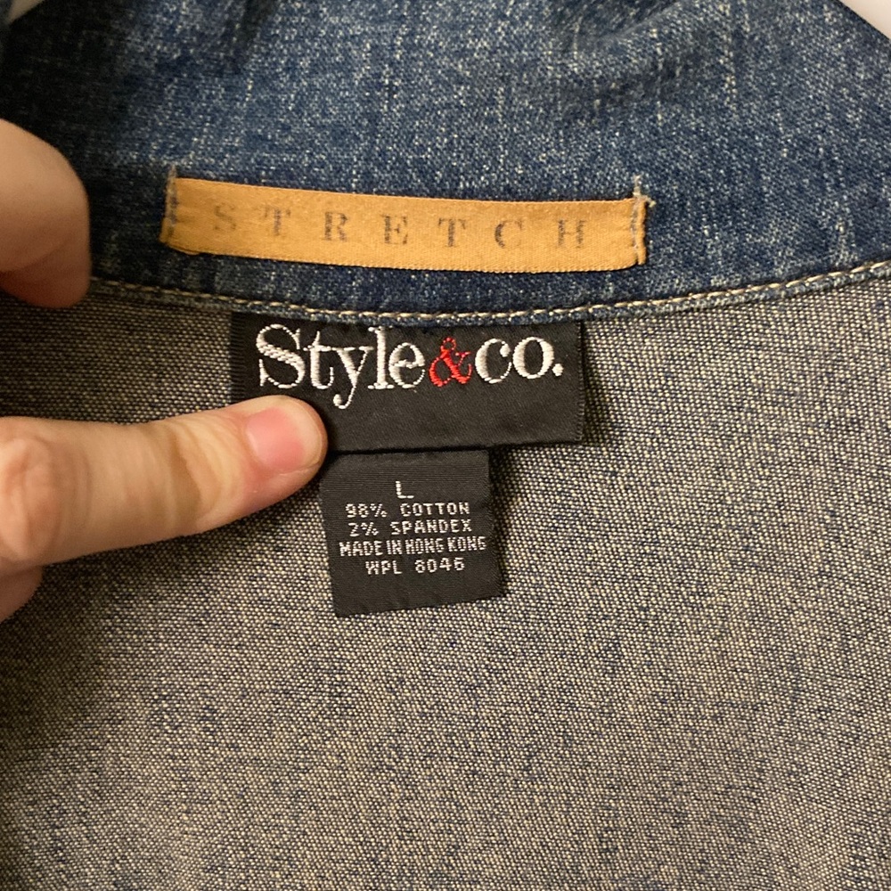 Blue Denim Jacket W Pendleton Wool! - image 3